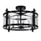 Cwi Lighting Miette 4 Light Cage Flush Mount With Black Finish 9827C18-4-101 - alternate 1